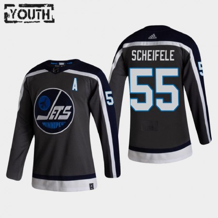 Winnipeg Jets Mark Scheifele 55 2020-21 Reverse Retro Authentic Shirt - Kinderen